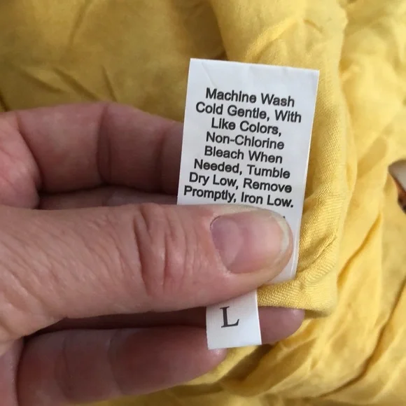 Kirundo Mini Dress Bohemian Short Sleeve Size Large Mustard Floral New - Picture 12 of 13